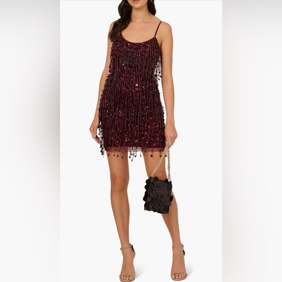 LV Foster beaded cocktail minidress size 10 new with tags - Picture 4 of 6